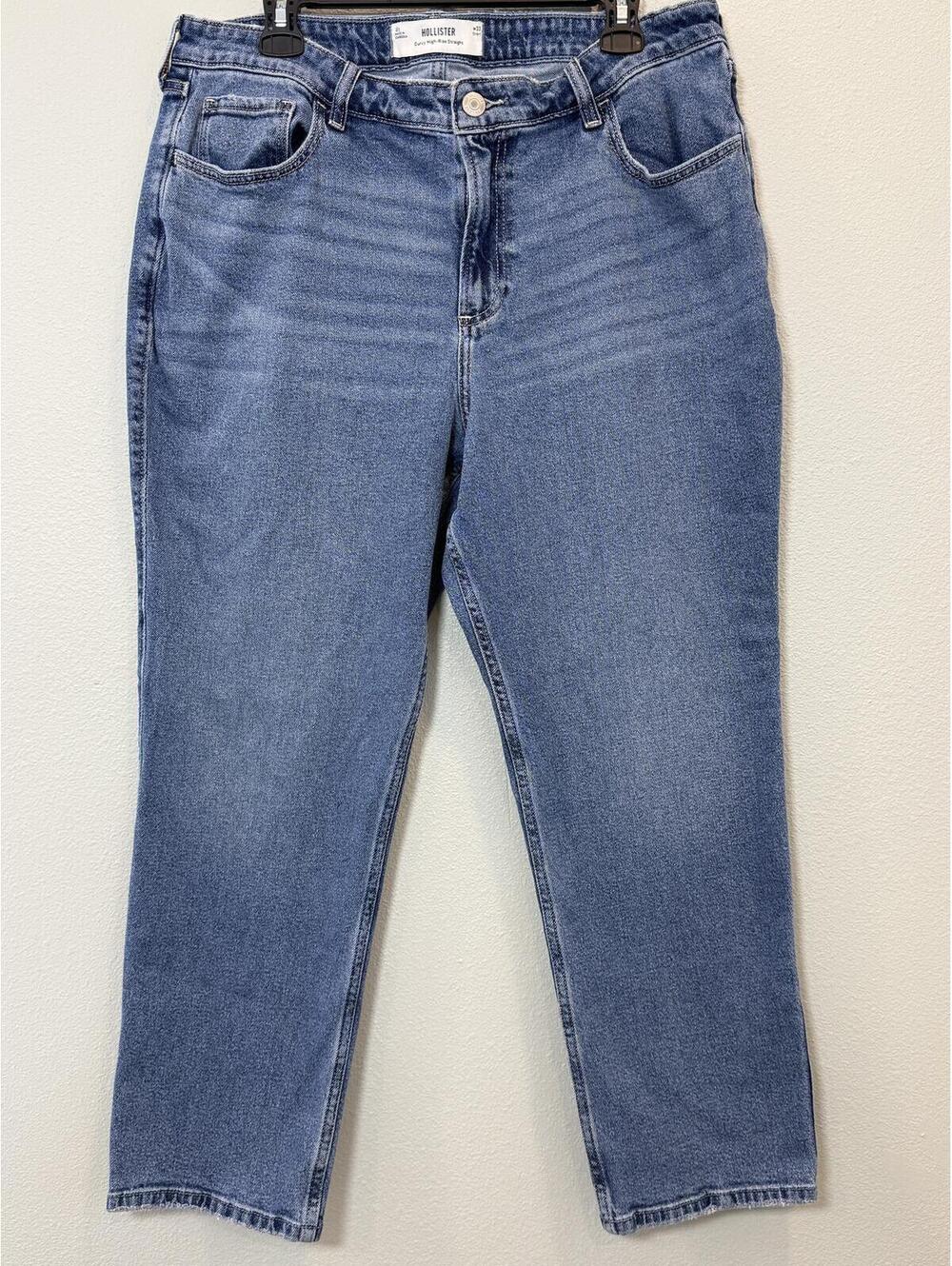 Hollister Curvy High Rise Straight Jean - Women's 16 Short - Picture 2 of 7